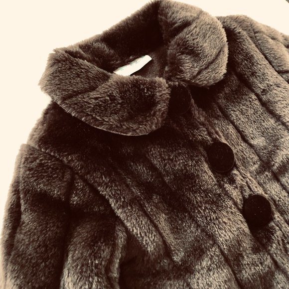 BEBE di AMOUR Vintage Infant Girl's Teddy Bear Coat 12 Months EUC - Picture 2 of 6